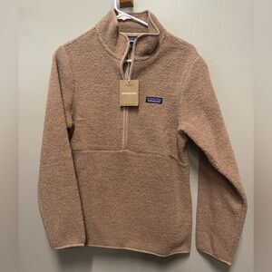 Patagonia half-zip tan pullover
